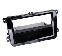 Per VW Passat Cc Placca Autoradio Montaggio Telaio 1-DIN Vernice Pianoforte Nera