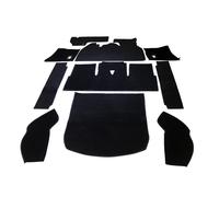 PER VW OLD BEETLE 1200 SET MOQUETTE COMPLETO 10 PEZZI 1973-1975 NERO