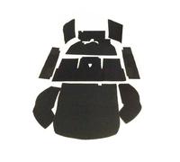 PER VW OLD BEETLE 1300 SET MOQUETTE COMPLETO 10 PEZZI 1968-1970 NERO