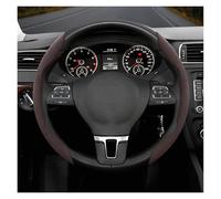 Per Vw Per Crafter Per Taigo Per Up Per Santana Per Nivus Fibbia Antiscivolo Coprivolante In Pelle Scamosciata Adatto coprivolante auto(Mocha Round 2 pezzi)