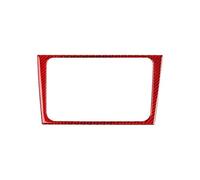 Per VW Per Golf 6 Gti R MK6 2008-2012 Adesivi Decorativi Per Cornice Pannello Di Controllo Centrale CD Accessori Auto POMPOMPUR(Red)