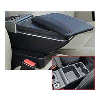 Per VW Per Golf 7 2015 2016 2017 Scatola Portaoggetti Nera Per Braccioli Monostrato Con Posacenere Portabicchieri