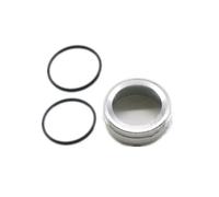 Per VW Per Golf Mk7 Per Polo 2015 2016 2017 2018 2019 In Lega Alluminio Specchietto Retrovisore Manopola Regolazione Pulsante Copertura Decorativa(Argento)