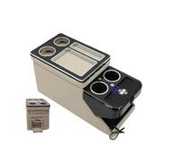 PER VW Per ID. BUZZ 2022 2023 + Set Di Box Per Ringhiere Anteriori Di Fila Bracciolo Centrale Per Auto Aziendale Mobile(D beige Wireless)