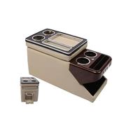 PER VW Per ID. BUZZ 2022 2023 + Set Di Box Per Ringhiere Anteriori Di Fila Bracciolo Centrale Per Auto Aziendale Mobile(C beige)