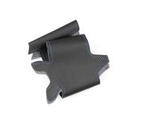 Per VW Per Passat Per B6 2006-2010 Per Golf 5 Per MK5 Per Jetta 5 2005-2010 Per Tiguan 2007-2011 Coprivolante Per Auto Copri Volante Protezione Copertura(Black-blue line)