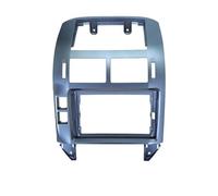 Per VW Per Polo 2004-2011 Mascherina Autoradio Con Navigatore Satellitare Cornice Per Cruscotto Da 9" Con Lettore Multimediale Android KLAUER(Silver-Frame)