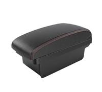 Per VW Per Polo 2020-2024 Bracciolo For Auto Bracciolo Dedicato Scatola Portaoggetti Retrofit Parti Retrofit Accessori(A1 Black red NO USB)