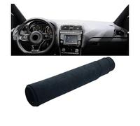 Per VW Per Polo 6R 6C 2009-2016 Copertura Del Cruscotto Evitare Tappetini Anti-UV Leggeri Dashmat Cruscotto Cover(B Black)