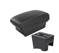 Per VW Per Polo Mk5 6R Per 2010-2018 Scatola Bracciolo Scatola Immagazzinaggio Accessori Interni Vano portaoggetti nel bracciolo(B2 Linea nera 3 USB)