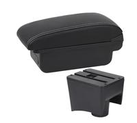 Per VW Per POLO Mk5 6R Per Vento 2010-2018 Auto Bracciolo Box Centrale Scatola Di Immagazzinaggio Accessori Interni BLNETU(A Black white line)