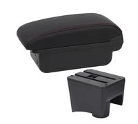 Per VW Per POLO Mk5 6R Per Vento 2010-2018 Auto Bracciolo Box Centrale Scatola Di Immagazzinaggio Accessori Interni BLNETU(A black red line)