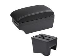 Per VW Per POLO Mk5 6R Per Vento 2010-2018 Auto Bracciolo Box Centrale Scatola Di Immagazzinaggio Accessori Interni BLNETU(C Black white line)