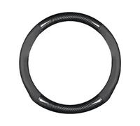 Per VW Per Polo Plus 1.5 2019 2021 2022 2023 1 Pz Coprivolante Auto In Pelle accessorio(Forma rotonda - Nero)
