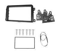 Per VW Per T&ouran 2003 2004 2005 2006-2012 Kit Rivestimento Pannello Montaggio Cruscotto Nero Doppia Autoradio Din DVD Fascia Cornice rivestimento cruscotto