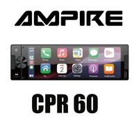 AMPIRE CPR60 Smartphone 1-DIN Autoradio Touch Display DAB+ AHD Ingressi...