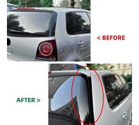 Per VW Polo 9N 2001-2009 Kit 2x Ala Spoiler Tetto Lato Posteriore Nero Lucido