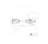 Per VW Polo Audi A1 6C0 407 272 Af Albero Trasmissione Giunto Anteriore Destro