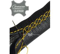 Per VW POLO III 1994-2002 Copri Volante In Pelle Perforata Azzurra E Nera