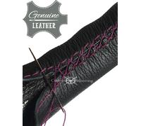 Per VW POLO III 1994-2002 Copri Volante In Pelle Perforata Azzurra E Nera