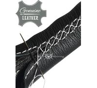 Per VW POLO III 1994-2002 Copri Volante In Pelle Perforata Azzurra E Nera