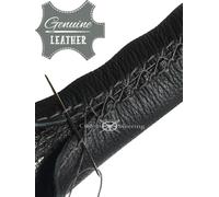 Per VW POLO III 1994-2002 Copri Volante In Pelle Perforata Azzurra E Nera