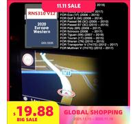 Per VW RNS 310 V12 West Europe Navi Scheda SD Versione 2020 8GB Mappe di Navigazione Aggiornamento Versione Dati Accessori Auto Sat NAV