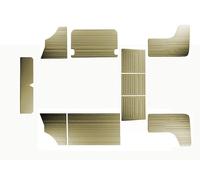 PER VW T2 BUS SET PANNELLI LATERALI INTERNI 10 PEZZI BEIGE 08-1970 - 1979 LAT...