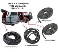 Per VW T3 Guarnizione 2x Portiera 1x Schiebetürdichtung 1x Portellone Posteriore