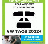 Per VW Taos 2022 + Pre Taglio Pellicola Finestrini Kit 20% Scuro Post. Auto