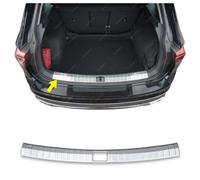 Per VW TIGUAN 2016-2023 Cromato Protezione Paraurti Interiore Spazzolato ACCIAIO