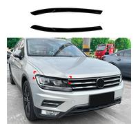 Per VW Tiguan MK2 2016-20 PRE-LCI Sopracciglia ABS Palpebre Fari ABS Nero Lucido