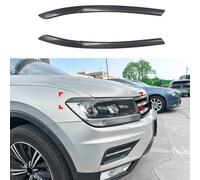Per VW Tiguan MK2 2016-20 PRE-LCI Sopracciglia Palpebre Fari Carbon Fiber In ABS