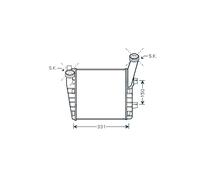 Per VW TOUAREG 2002-2006 Radiatore Intercooler Destro 7L6145804