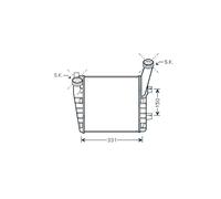 Per VW TOUAREG 2007-2010 Radiatore Intercooler Destro 7L6145804