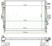 Per VW Touareg 2014-2017 Radiatore Di Raffreddamento Ibrido 7P0121253A