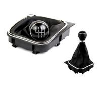per VW GOLF V 03-08 VI 08-12 POMELLO DEL CAMBIO MANUALE CUFFIA 6 MARCE CROMATO