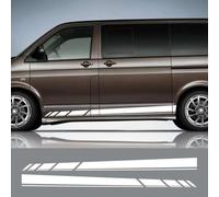 per VW Transporter T3 T4 T5 T6 Camper Van Long Line Graphics Decalcomanie | 2PCS Auto Door Side Stickers, in vinile Accessori