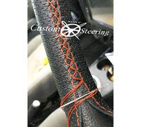 Per VW TRANSPORTER T6 15-18 Copertura Volante In Pelle Granata & Perforata