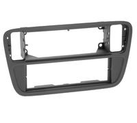 Per VW Up Aa Aan Placca Autoradio Montaggio Cornice a Incasso 1-DIN Nero Opaco