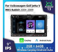 Per VW Volkswagen Golf Jetta 5 V MK5 Coniglio 2004-2009 9 "Schermo Wireless Carplay Autoradio Android Auto Multimedia 2Din Radio GPS
