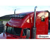 Per western star 5700XE Acciaio Nero Anteriore Barra Tettuccio + Jumbo LED Punti