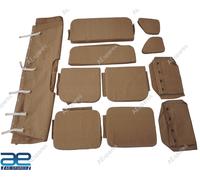 Per Willys Jeep Ford MB Gpw Tela Top & Cuscino Set G-503 + Gratis Retro Custodia