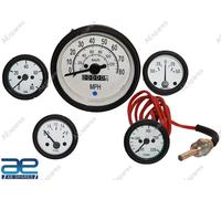 Per Willys Jeep MB Gpw Controllo Kit Tachimetro mph km/H Temp Olio Fuel Amp S2u