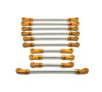 Per WLtoys 104006 104010 104020 104026 1/10 Metallo Completo Auto Tirante RC Auto Veicoli Cingolati Parti E Accessori Aggiornamenti Sostituzione Uso Rc Asta di Trazione(Yellow)