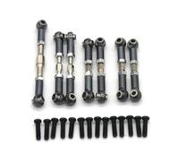 Per WLtoys 104072 1/10 Tirante In Metallo Set 7 Pezzi Auto Telecomandate Veicoli Cingolati Parti Accessori Aggiornamenti Sostituzioni Utilizzare Parti Aggiornamento RC(Gray)