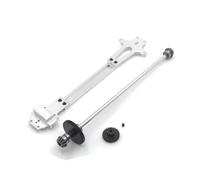 Per WLtoys 124016 124017 124018 124019 1/12 Metallo Secondo Piano Lastra Albero Trasmissione Centrale RC Auto Aggiornamenti Riparazioni Sostituzioni Parti Parti Di Auto Rc(Silver)