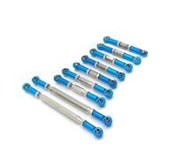Per WLtoys 12423 12427 12428 12429 1/12 Kit Di Collegamento Dello Sterzo Con Tirante Regolabile In Metallo RC Ricambi Auto Accessori Sostituzione E Utilizzo Rc Asta di Trazione(Blue)