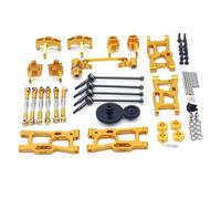 Per Wltoys 144001 124016 124017 124019 124018 Set Di Bielle In Metallo RC Auto Telecomandata 4MD Accessori Aggiornamenti Sostituzione Uso Rc Asta di Trazione(Yellow)