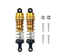 Per WLtoys 144001 1316 1/14 2PC Alluminio Anteriore Posteriore Riempito D'olio Ammortizzatore RC Auto Crawler Short Course Truck Aggiornamento Parte RC Ricambi(Yellow)